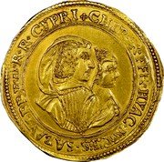 Italy 4 Scudo D'oro Francesco Giacinto ND KM# 162 CHR. FR. FR. HYAC. DVCES. SABAV. P. P. PED. R. R. CYPRI. coin obverse Italy 4 Scudo D'oro Francesco Giacinto ND KM# 162 CHR. FR. FR. HYAC. DVCES. SABAV. P. P. PED. R. R. CYPRI. coin obverse