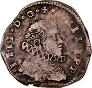 Italy 4 Tari Filippo IV 1626 IP KM# 21 PHILIPP IIII D G coin obverse Italy 4 Tari Filippo IV 1626 IP KM# 21 PHILIPP IIII D G coin obverse
