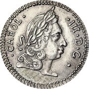 Italy 4 Tari Carlo III 1732 CP//SM KM# 128 CAROL III D G coin obverse Italy 4 Tari Carlo III 1732 CP//SM KM# 128 CAROL III D G coin obverse