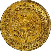 Italy 4 Zecchino Carlo Emanuele III 1745 KM# 42 CAROLVS EMANVEL D G SARDINIÆ REX coin obverse Italy 4 Zecchino Carlo Emanuele III 1745 KM# 42 CAROLVS EMANVEL D G SARDINIÆ REX coin obverse