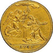 Italy 4 Zecchino Carlo Emanuele III 1745 KM# 42 1745 coin reverse Italy 4 Zecchino Carlo Emanuele III 1745 KM# 42 1745 coin reverse