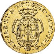 Italy 5 Doppiette (Carlino) Vittorio Amedeo III. Sardinia 1773 KM# 80 MONTISFER PRINC PED DVX SAB ET coin reverse Italy 5 Doppiette (Carlino) Vittorio Amedeo III. Sardinia 1773 KM# 80 MONTISFER PRINC PED DVX SAB ET coin reverse