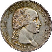 Italy 5 Lira Vittorio Emanuele I 1821 ALAVY//L (a) KM# 115 VIC EM D G REX SAR CYP ET IER 1821 coin obverse Italy 5 Lira Vittorio Emanuele I 1821 ALAVY//L (a) KM# 115 VIC EM D G REX SAR CYP ET IER 1821 coin obverse