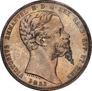 Italy 5 Lira Vittorio Emanuele II 1851 FERRARIS//B (a) KM# 144.1 VICTORIVS EMANVEL II D G RX SARD CYP ET HIER 1851 coin obverse Italy 5 Lira Vittorio Emanuele II 1851 FERRARIS//B (a) KM# 144.1 VICTORIVS EMANVEL II D G RX SARD CYP ET HIER 1851 coin obverse
