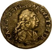 Italy 5 Soldo Carlo Emmanuele III 1741 KM# 32 CAR EM D G REX SAR CYP ET IER coin obverse Italy 5 Soldo Carlo Emmanuele III 1741 KM# 32 CAR EM D G REX SAR CYP ET IER coin obverse