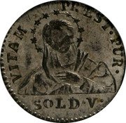 Italy 5 Soldo Ferdinando I di Borbone 1785 C# 4 VITAM PREST PUR SOLD V coin reverse Italy 5 Soldo Ferdinando I di Borbone 1785 C# 4 VITAM PREST PUR SOLD V coin reverse