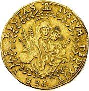 Italy 8 Scudo D'oro Charles Emmanuel II 1641 KM# 1070 IVSTVM DEDVXIT PER VIAS RECTAS coin reverse Italy 8 Scudo D'oro Charles Emmanuel II 1641 KM# 1070 IVSTVM DEDVXIT PER VIAS RECTAS coin reverse