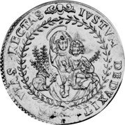 Italy 8 Scudo D'oro Carlo Emanuele II ND (1641) KM# 199 IVSTVM - DEDVXIT - PER - VIAS - RECTAS. coin reverse Italy 8 Scudo D'oro Carlo Emanuele II ND (1641) KM# 199 IVSTVM - DEDVXIT - PER - VIAS - RECTAS. coin reverse