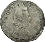 Italy 9 Fiorini (Carlo Emanuele I. Savoy) KM# 33.1 CAROLVS EM D G DVX SAB T 1610 coin obverse Italy 9 Fiorini (Carlo Emanuele I. Savoy) KM# 33.1 CAROLVS EM D G DVX SAB T 1610 coin obverse