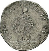 Italy 9 Fiorini (Carlo Emanuele I. Savoy) KM# 33.1 BENEDIC HÆREDITATI TVÆ FF 9 coin reverse Italy 9 Fiorini (Carlo Emanuele I. Savoy) KM# 33.1 BENEDIC HÆREDITATI TVÆ FF 9 coin reverse