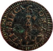 Italy Baiocco Fermo Coinage 1798 KM# 11 REPVBLICA ROMANA coin obverse Italy Baiocco Fermo Coinage 1798 KM# 11 REPVBLICA ROMANA coin obverse