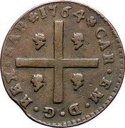 Italy Cagliarese Carlo Emanuele III 1764 KM# 54 CAR EM D G REX SAR 1766 coin obverse Italy Cagliarese Carlo Emanuele III 1764 KM# 54 CAR EM D G REX SAR 1766 coin obverse