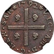 Italy Cagliarese Vittorio Amedeo III 1792 KM# 89 VIC AM D G REX SAR 1792 coin obverse Italy Cagliarese Vittorio Amedeo III 1792 KM# 89 VIC AM D G REX SAR 1792 coin obverse