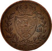 Italy Centesimo Carlo Felice 1826 P (b) KM# 125.2 P coin reverse Italy Centesimo Carlo Felice 1826 P (b) KM# 125.2 P coin reverse
