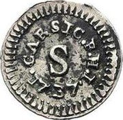 Italy Cinquina Carlo 1737 KM# 159 CAR SIC R H I 1737 coin reverse Italy Cinquina Carlo 1737 KM# 159 CAR SIC R H I 1737 coin reverse