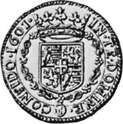 Italy Doppia Carlo Emanuele I 1601 KM# 8 IN TE DOMINE CONFIDO 1601 coin reverse Italy Doppia Carlo Emanuele I 1601 KM# 8 IN TE DOMINE CONFIDO 1601 coin reverse