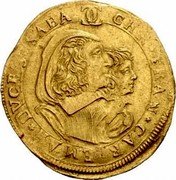 Italy Doppia Carlo Emanuele II. Savoy 1641 KM# 192 CHR. FRAN. CAR. EMAN. DVCES. SABA coin obverse Italy Doppia Carlo Emanuele II. Savoy 1641 KM# 192 CHR. FRAN. CAR. EMAN. DVCES. SABA coin obverse