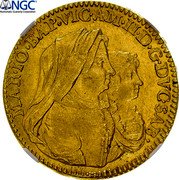 Italy Doppia Vittorio Amedeo II 1678 KM# 296 MAR IO BAP VIC AM II D.G DVC SAB coin obverse Italy Doppia Vittorio Amedeo II 1678 KM# 296 MAR IO BAP VIC AM II D.G DVC SAB coin obverse