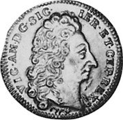 Italy Doppia Vittorio Amedeo II 1714 Bowers & Merena Guia Sale 3-88, XF realized $14,300 KM# 360 VIC AM D G SIC IER ET CYP REX 1714 coin obverse Italy Doppia Vittorio Amedeo II 1714 Bowers & Merena Guia Sale 3-88, XF realized $14,300 KM# 360 VIC AM D G SIC IER ET CYP REX 1714 coin obverse
