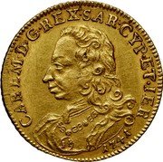Italy Doppia 1741 KM# 34 Kingdom Mainland Coinage coin obverse Italy Doppia 1741 KM# 34 Kingdom Mainland Coinage coin obverse