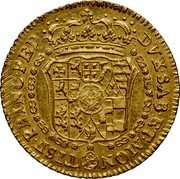 Italy Doppia 1741 KM# 34 Kingdom Mainland Coinage coin reverse Italy Doppia 1741 KM# 34 Kingdom Mainland Coinage coin reverse