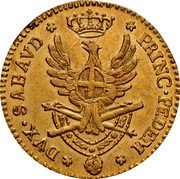 Italy Doppia Vittorio Amedeo III 1791 KM# 86 DVX SABAVD PRINC PEDEM coin reverse Italy Doppia Vittorio Amedeo III 1791 KM# 86 DVX SABAVD PRINC PEDEM coin reverse