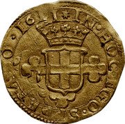 Italy Doppia Carlo Emanuele I 1611 KM# 43 IN HOC EGO SPERABO 1610 coin reverse Italy Doppia Carlo Emanuele I 1611 KM# 43 IN HOC EGO SPERABO 1610 coin reverse