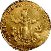 Italy Doppia (Ferdinando II) KM# 26 ASPICE PISA S P OM coin reverse Italy Doppia (Ferdinando II) KM# 26 ASPICE PISA S P OM coin reverse