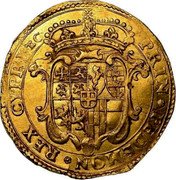 Italy Doppia Vittorio Amedeo I ND KM# 116 PRIN. PEDEMON. REX. CYPRI. ET. C. coin reverse Italy Doppia Vittorio Amedeo I ND KM# 116 PRIN. PEDEMON. REX. CYPRI. ET. C. coin reverse