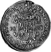Italy Ducatone Carlo Emanuele I 1621 KM# 70 DEVENTRE MATRIS DEVS PROTECTOR MEVS FE RT coin reverse Italy Ducatone Carlo Emanuele I 1621 KM# 70 DEVENTRE MATRIS DEVS PROTECTOR MEVS FE RT coin reverse