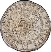Italy Ducatone Vittorio Amedeo I 1632 KM# 133 ET PRINCEPS PEDEMONTIUM coin reverse Italy Ducatone Vittorio Amedeo I 1632 KM# 133 ET PRINCEPS PEDEMONTIUM coin reverse