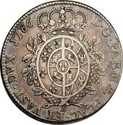 Italy Ducatone Ferdinando I di Borbone 1786 C# 15 D G PERMÆ PLAC ET VAST DVX 1786 coin reverse Italy Ducatone Ferdinando I di Borbone 1786 C# 15 D G PERMÆ PLAC ET VAST DVX 1786 coin reverse