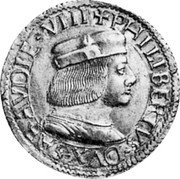 Italy Fiorino Carlo Emanuele I 1629 V KM# 106.1 CAR. EM. D. G. - DV - X. SAB. P. P. coin obverse Italy Fiorino Carlo Emanuele I 1629 V KM# 106.1 CAR. EM. D. G. - DV - X. SAB. P. P. coin obverse