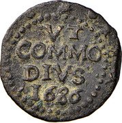 Italy Grano Carlo II 1686 RC KM# 47 VT COMMO DIVS 1686 REX SICILIAE coin reverse Italy Grano Carlo II 1686 RC KM# 47 VT COMMO DIVS 1686 REX SICILIAE coin reverse