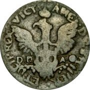 Italy Grano Vittorio Amedeo II 1719 DD-AC//-- KM# 97 VICT AME DG SIC IER ET CIP REX DD AC coin obverse Italy Grano Vittorio Amedeo II 1719 DD-AC//-- KM# 97 VICT AME DG SIC IER ET CIP REX DD AC coin obverse