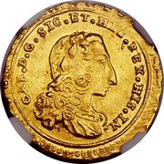 Italy Oncia Carlo. Sicily 1737 KM# 154 CAR D G SIC ET HIE REX HIS IN coin obverse Italy Oncia Carlo. Sicily 1737 KM# 154 CAR D G SIC ET HIE REX HIS IN coin obverse