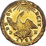 Italy Oncia Carlo. Sicily 1751 VB//PN KM# 173 RE SV RGIT P N 1751 coin reverse Italy Oncia Carlo. Sicily 1751 VB//PN KM# 173 RE SV RGIT P N 1751 coin reverse