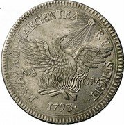 Italy Oncia Ferdinando I 1793 Nd-OV KM# 227 EX AVRO ARGENTEA RE SVRGIT N D O V 1793 coin reverse Italy Oncia Ferdinando I 1793 Nd-OV KM# 227 EX AVRO ARGENTEA RE SVRGIT N D O V 1793 coin reverse