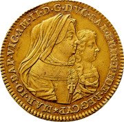 Italy Quadrupla Vittorio Amedeo II 1676 KM# 297 MAR. IO. BAP. VIC. AM. II. D.G. DVX. SAB. PRIN. PEDE. REG. CYP. coin obverse Italy Quadrupla Vittorio Amedeo II 1676 KM# 297 MAR. IO. BAP. VIC. AM. II. D.G. DVX. SAB. PRIN. PEDE. REG. CYP. coin obverse