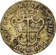 Italy Reale Carlo Emanuele III 1769 KM# 57 DVX SAB ET MONTISFER PRINC PED & coin reverse Italy Reale Carlo Emanuele III 1769 KM# 57 DVX SAB ET MONTISFER PRINC PED & coin reverse