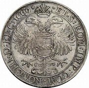 Italy Scudo Napoleone Spinola 1669 KM# 16 ET S ROM IMP COM RONCHI D ET C 1669 coin reverse Italy Scudo Napoleone Spinola 1669 KM# 16 ET S ROM IMP COM RONCHI D ET C 1669 coin reverse