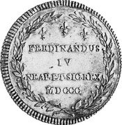 Italy Scudo Ferdinando IV 1800 MDCCC KM# 31 FERDINANDUS IV NEAP ET SIC REX MD CCC coin obverse Italy Scudo Ferdinando IV 1800 MDCCC KM# 31 FERDINANDUS IV NEAP ET SIC REX MD CCC coin obverse