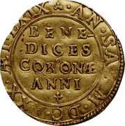 Italy Scudo D'oro Carlo Emanuele I 1630 MDCXXX KM# 115 BENE- DICES CORONÆ ANNI AN. SAL. M. DC. XXX. ÆT. LXIX. coin reverse Italy Scudo D'oro Carlo Emanuele I 1630 MDCXXX KM# 115 BENE- DICES CORONÆ ANNI AN. SAL. M. DC. XXX. ÆT. LXIX. coin reverse