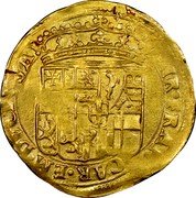 Italy Scudo D'oro Carlo Emanuele II ND KM# 166 CHR. FRAN. CAR. EM. DVCES. SAB. coin obverse Italy Scudo D'oro Carlo Emanuele II ND KM# 166 CHR. FRAN. CAR. EM. DVCES. SAB. coin obverse