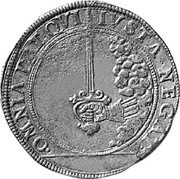 Italy Scudo Carlo Emanuele I ND (1620) KM# 68 OMNIA DAT QVI IVSTA NEGAT coin reverse Italy Scudo Carlo Emanuele I ND (1620) KM# 68 OMNIA DAT QVI IVSTA NEGAT coin reverse