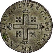 Italy Soldo Carlo Emanuele IV. Sardinia 1797 KM# 95 1797 CAROLUS EMANUEL IV coin obverse Italy Soldo Carlo Emanuele IV. Sardinia 1797 KM# 95 1797 CAROLUS EMANUEL IV coin obverse