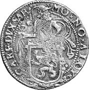 Italy Tallero ND KM# 4 Provincial Town Standard Coinage MO NO ALOY CARF DVX SAB coin obverse