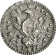 Italy Tari Carlo III. Sicily 1733 CP//SM KM# 125 REX SI(CILIÆ) (ET HIE) coin reverse Italy Tari Carlo III. Sicily 1733 CP//SM KM# 125 REX SI(CILIÆ) (ET HIE) coin reverse