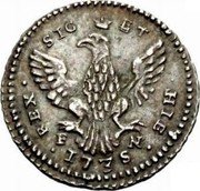 Italy Tari Carlo. Sicily 1735 CP//FN KM# 138 REX SIC ET HIE F N 1735 coin reverse