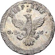 Italy Tari Ferdinand IV von Bourbon 1786 GLC KM# 200 HISP INF G L C coin reverse Italy Tari Ferdinand IV von Bourbon 1786 GLC KM# 200 HISP INF G L C coin reverse